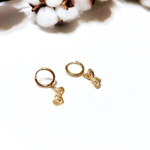 Heart hoop earrings N137